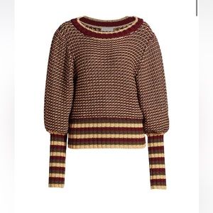 NWT $345 Ramy Brook Womens Hadar Sweater, Red size M
